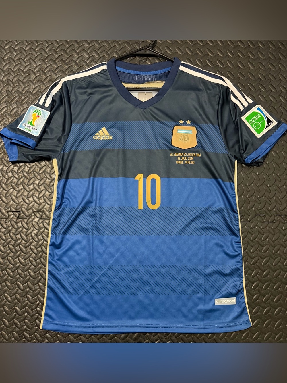 Adidas Argentina Men's #10 Blue Soccer Jersey